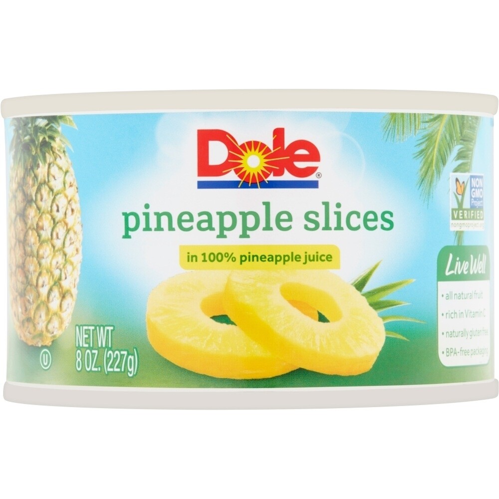 Pineapple Slices Small Cans Of Pineapple Juice Dole Pineapple Slices ...